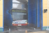 Myjnia przejazdowa dla autobusów w Sosnowcu - szczotki