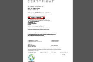 Certyfikat TÜV dla Tip-Topol