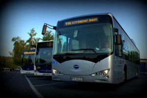 Chiński elektryczny autobus BYD kursuje w Krakowie