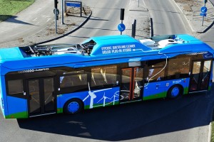 Autobus hybrydowy na trasie 60 w Göteborgu