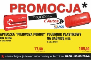 Apteczka i pojemnik na gaśnicę w promocji Autos