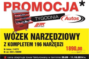 Wózek narzędziowy z wyposażeniem w Promocji Tygodnia Autos