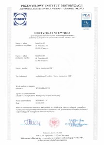 SBP z certyfikatem PIM