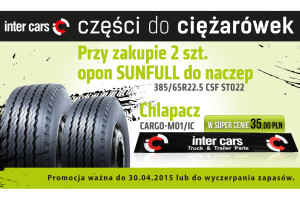 Chlapacz w promocyjnej cenie przy zakupie opon w Inter Cars