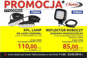 Lampy i reflektory w Promocji Tygodnia Autos