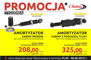 Amortyzatory kabinowe w Promocji Tygodnia Autos