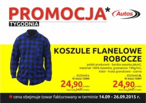 Koszule robocze w Promocji Tygodnia Autos