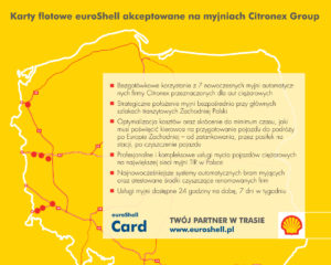 Karty flotowe euroShell akceptowane na myjniach Citronex Group