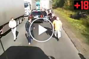 Rosyjscy kierowcy sami wymierzyli sprawiedliwość oszustom