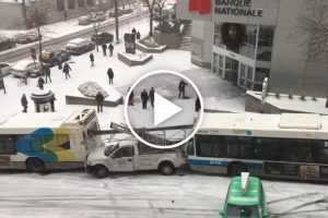 Zima zaskoczyła drogowców w… Kanadzie