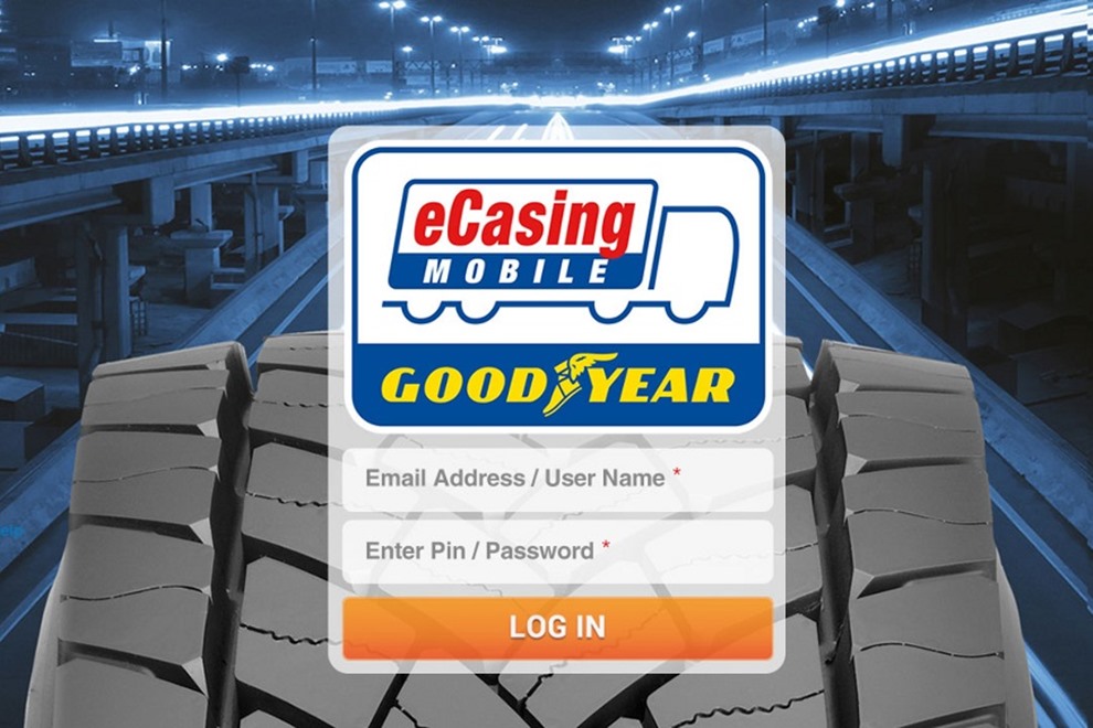 Goodyear eCasing Mobile App Login