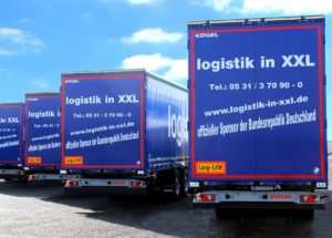 logistik in XXL z naczepami Kogel