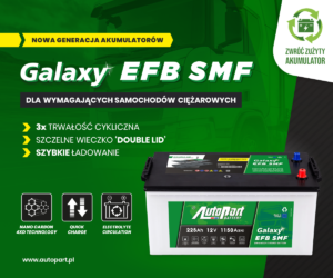 Akumulator do zadań specjalnych – Galaxy EFB SMF dla samochodów ciężarowych