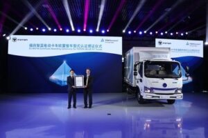 Chińska elektryczna ciężarówka FOTON dopuszczona do ruchu
