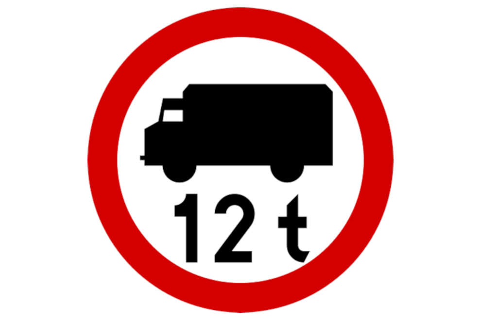 Zakaz wjazdu dla ciężarówek ponad 12T