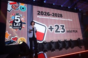 Amazon zapowiada rekordowe inwestycje w Polsce. Ponad 23 miliardy złotych w najbliższych latach.