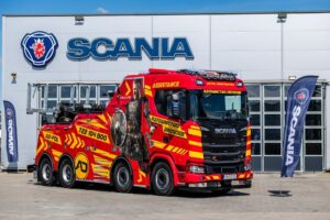 Wyjątkowa Scania wydana w Pietrzykowicach. To ratownik wagi ciężkiej.